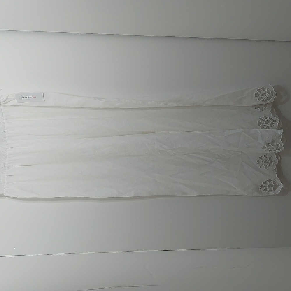 Liz Claiborne Women's Size 14 Breathable Pants Swimsuit Cover-Up White - Picture 7 of 12